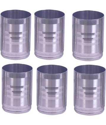 AKG. Tool Touch Design Steel Glasses 250 ml ( Pack of 6 )