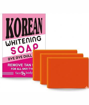 Park Daniel Skin Whitening Korean Whitening Soap Pack of 3 Bathing Bar for All Skin Type ( Pack of 3 )