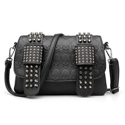 Howkly Gothic Skull Cross body Bag Skull Shoulder Bag Purse Howkly Gothic Skull Cross body Bag Skull Shoulder Bag Purse