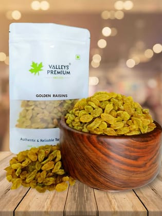 Valleys Premium Afghani Golden Raisins 400 Grams ( KISHMISH ) (KISMIS) Valleys Premium Afghani Golden Raisins 400 Grams ( KISHMISH ) (KISMIS)