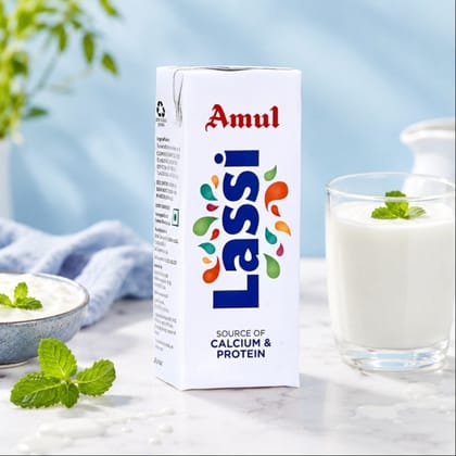 Amul Sweet Lassi, Tetra Pack  - Amul Sweet Lassi, Tetra Pack 