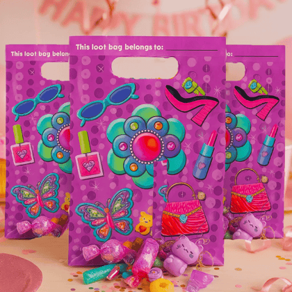 Glittzy Girl Pink Loot Bag for Girls - 8PC