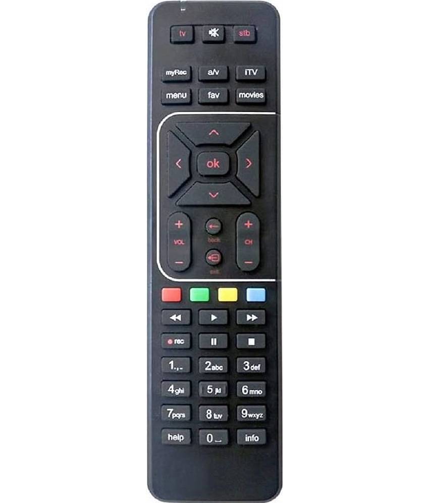 Hybite Airtel HD Recording DTH Remote Compatible with Airtel SD HD