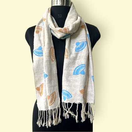 Blue &amp; Brown Japi Eri Muffler