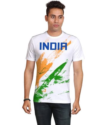 Huetrap Pack of 1 Cotton Regular Fit Men's T-Shirt ( White )