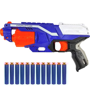 RAINBOW RIDERS  Auto Rotator Gun For Kids/ Auto Rotating Battery Operated Gun With 10 Soft Foam Bullet For Boys 3, 4+ Years Kids Multicolor Auto Rotator Plastic Gun