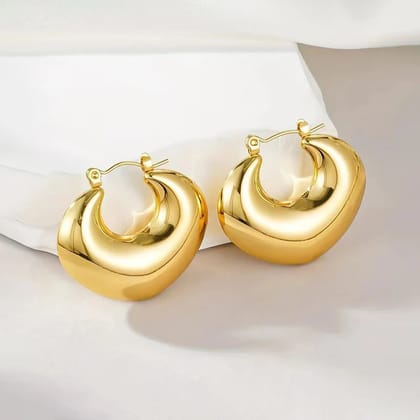 Chunky Gold Hoops