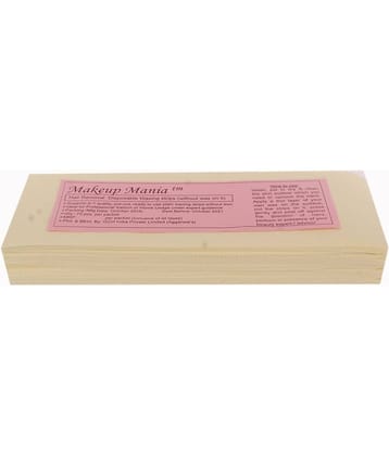 Makeup Mania Hair Removal Waxing Strips 70 Strips (1 Pkt x 70) Non-Woven Body Wax Strips (Ivory)