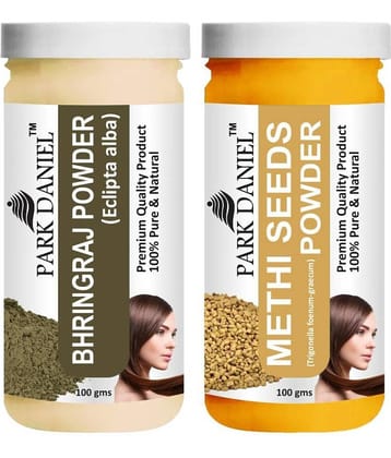 Park Daniel Bhringraj and Meethi Powder Deep Repair Hair Mask For Damaged Hair (Pack of 2) of 100 Grams