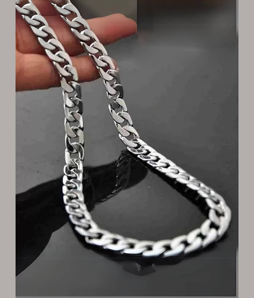 Style Wind Silver Plated Stainless Steel Chain ( Pack of 1 )