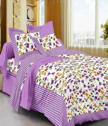 Uniqchoice Cotton 1 Bedsheet with 2 Pillow Covers ( x )