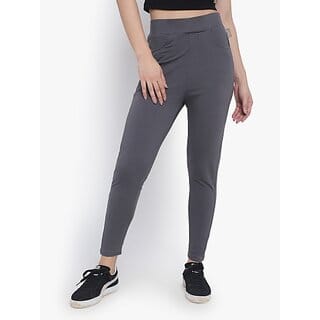 SHE PURE LUXURY WEAR Grey Jegging  (Solid)