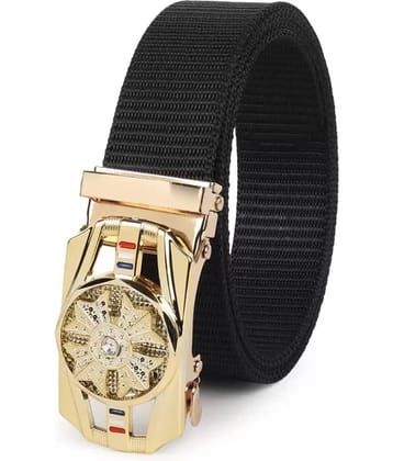 Cloack21 - Black Nylon Men's Casual Belt ( Pack of 1 )