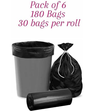 Arni - Black Virgin Plastic Dustbin and Garbage bags