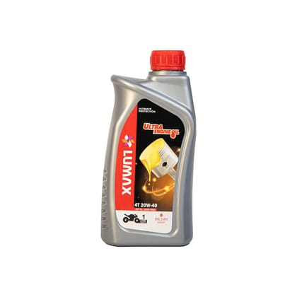 Lumax Ultra Engine Oil 4T 20W-40 Motorbike Engine Oil | 1L | API SL, JASO MA2 Certified | High Performance 4-Stroke Bike Oil for Smooth Ride & Engine Protection