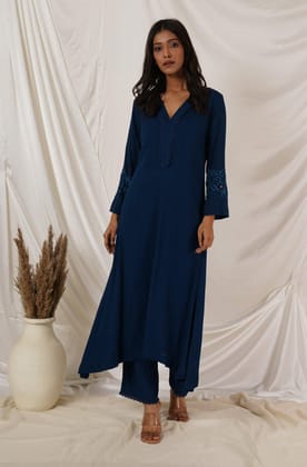 Royal Blue  Kurta Coord Set Of 2-XL