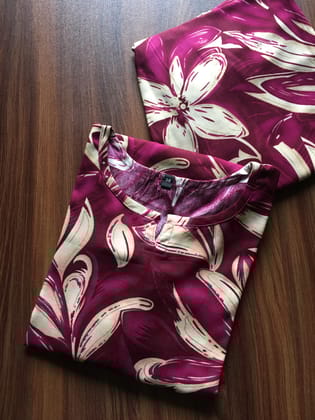 Jasmine Purple - Cord Set - Soft Rayon-38 - M