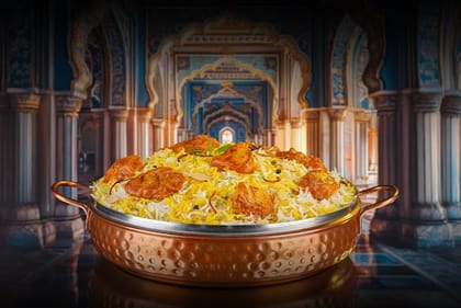 Murgh Tikka Biryani (Chicken Tikka Dum Biryani - Serves 4-5)