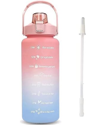 Motivational Water Bottle 900 Ml Unbreakable Water Bottle with Straw Stylish Water Bottle with Time Marker, Leakproof Wide Mouth Water Bottles for Men Home Office Gym (Multi-Color)
