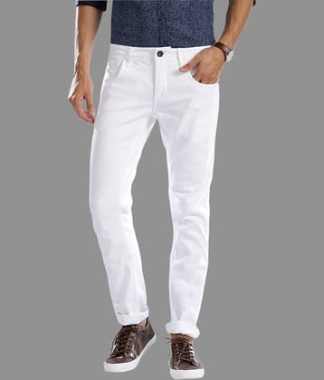 x20 - White Denim Skinny Fit Men's Jeans ( Pack of 1 )