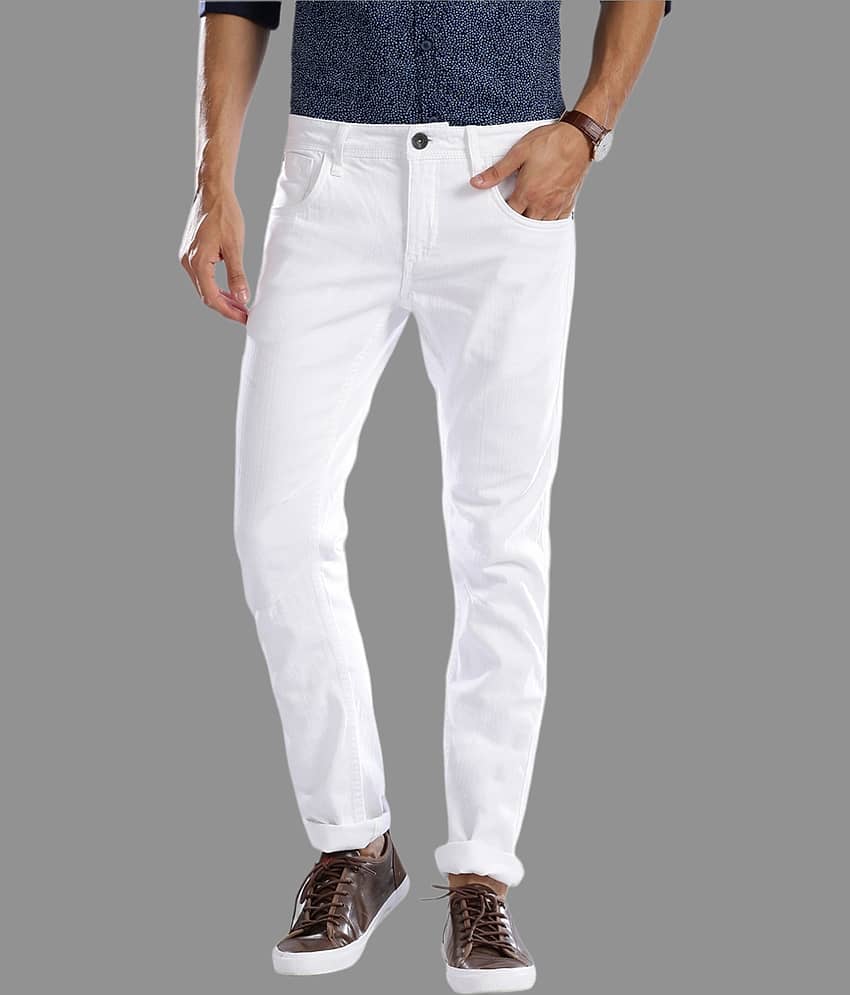 x20 - White Denim Skinny Fit Men's Jeans ( Pack of 1 )