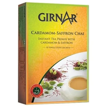Girnar Instant Tea Bag - Premix With Saffron, 10 Pcs