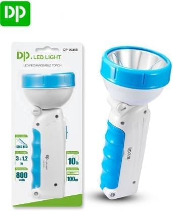DP 9035B (RECHARGEABLE LED TORCH) Torch  (Blue, 25.4 cm, Rechargeable)