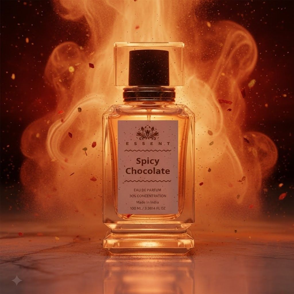 Essent Perfumes Spicy Chocolate Eau de Parfum (EDP) – Warm Spicy Cocoa Sweet Long Lasting Perfume – Unisex Fragrance