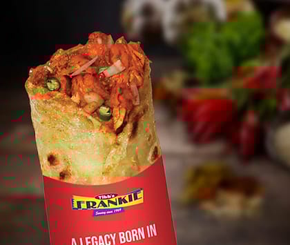 Chicken Tikka Frankie Roll (With Egg)