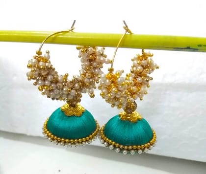 Grand Baali Jhumka with Dangling Loreals Grand Baali Jhumka with Dangling Loreals