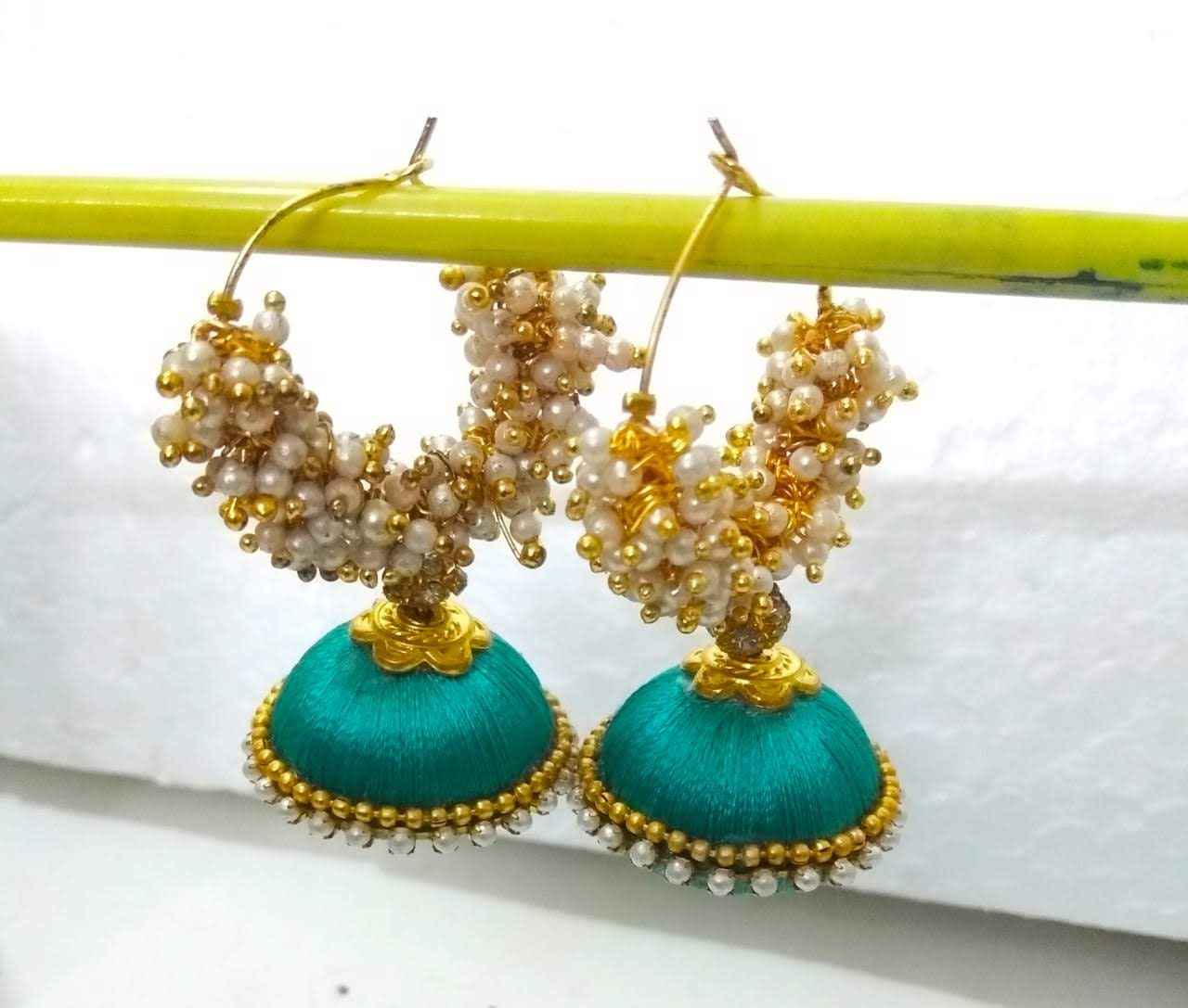 Grand Baali Jhumka with Dangling Loreals