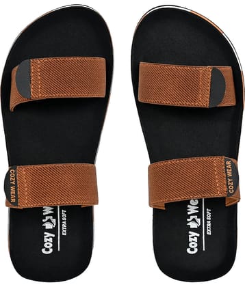 Cozy Wear Tan Men's Thong Flip Flop