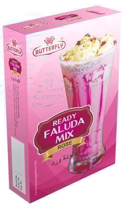 Butterfly Ready Faluda Mix, 100g (Rose)  by Butterfly Dessert Mixes and Bakery Needs.