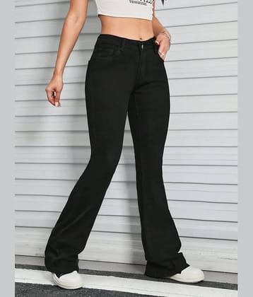 Broadstar - Black Cotton Bootcut Women's Jeans ( Pack of 1 )