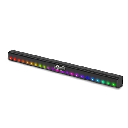 Frontech ECHOBAR | 50W | Bluetooth 5.3 Soundbar with RGB LED Lights | 2400 mAh Battery | AUX/USB/TF/Coax Inputs | Wall Mountable | Portable Speaker for TV, PC & Gaming (SW 0194 )