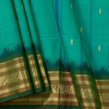 Green Kanchi Cotton Saree PV MM KC 232