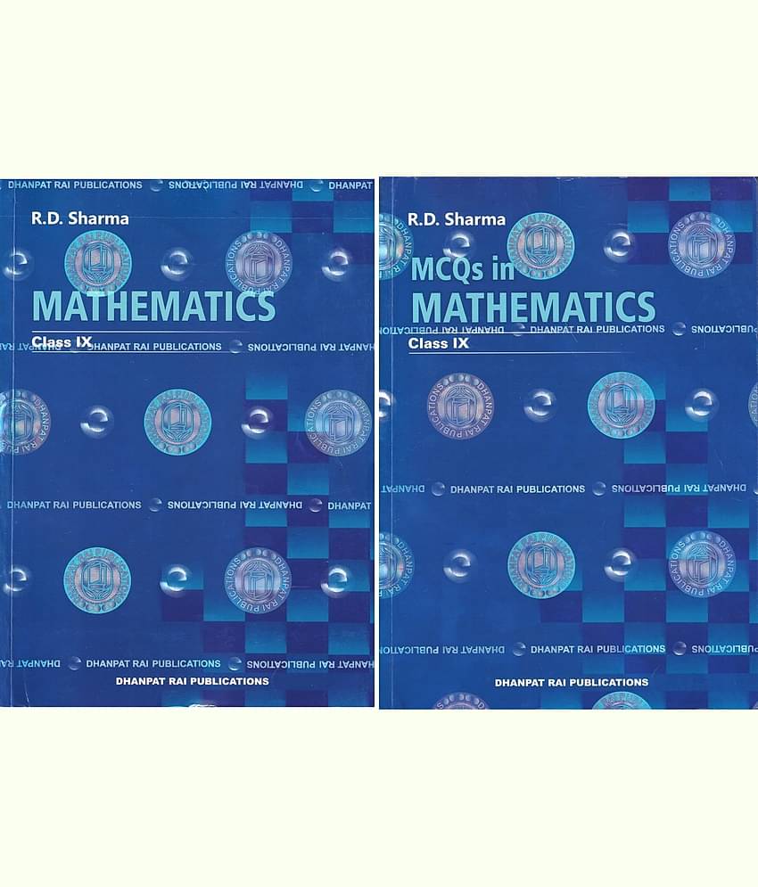 Mathematics for Class 9 | CBSE by R.D. Sharma for 2024-25/Ed. | With MCQs Book Set of 2 Books | Paperback Paperback