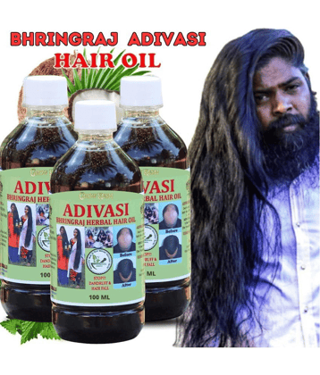 Growkesh Advivasi Bhringraj herbal hair oil 100 ml each (Pack of 3)
