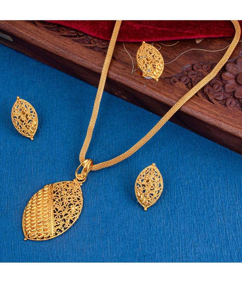 Sukkhi - Gold Pendant set ( Pack of 1 )