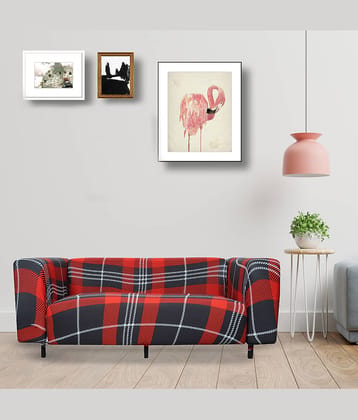 House Of Quirk 3 Seater Polyester Single Sofa Cover Set