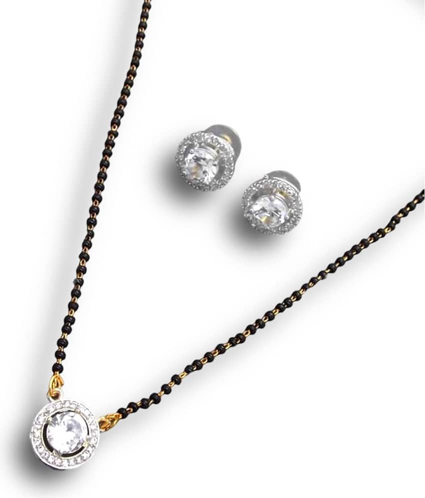 Charms White Mangalsutra Set ( Pack of 1 )