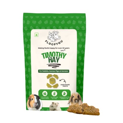 FloofYou Oven Baked Timothy Hay Small Animals Treat FloofYou Oven Baked Timothy Hay Small Animals Treat - 150g