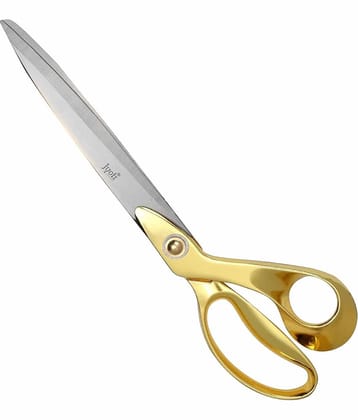 Jyoti Scissor for Professional Use - 1105 Golden (11 Inch) Stainless Steel Blades & Steel Handle, Thick & Strong Blades, Heavy Weight Fabric & Leather Cutting, Sewing, and Tailoring - Pack of 1
