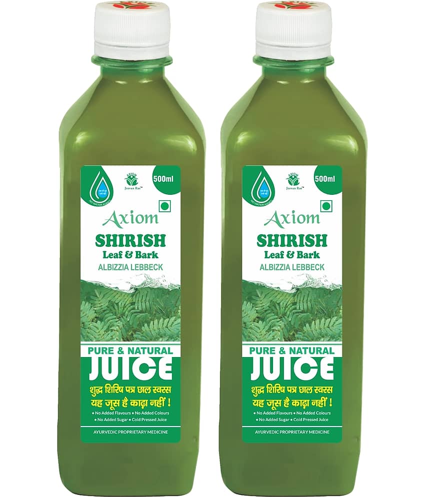 Axiom Shirish Juice 500ml (Pack of 2)|100% Natural WHO-GLP,GMP,ISO Certified Product