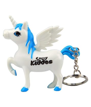 Smily Kiddos | Smily Unicorn Keyring (Light Blue) |Pack of 2 | School Accessory's | Retruns Gifts Birthday Party For Boys & Girls | Smily Kiddos  Key Chain | Keychain for Boys & Girls | Ligh