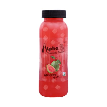 Alpha 8 Guava Juice With Nata De Coco, 200 ml - Pack of 12