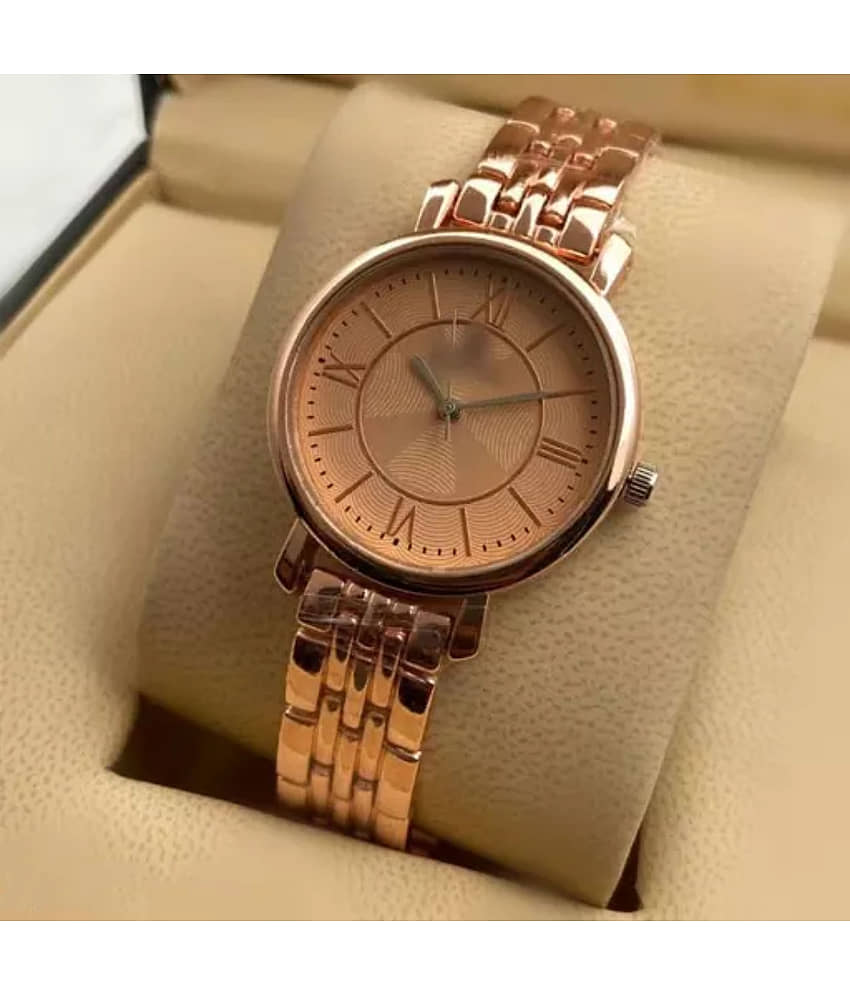 EEWHI Rose Gold Metal Analog Womens Watch