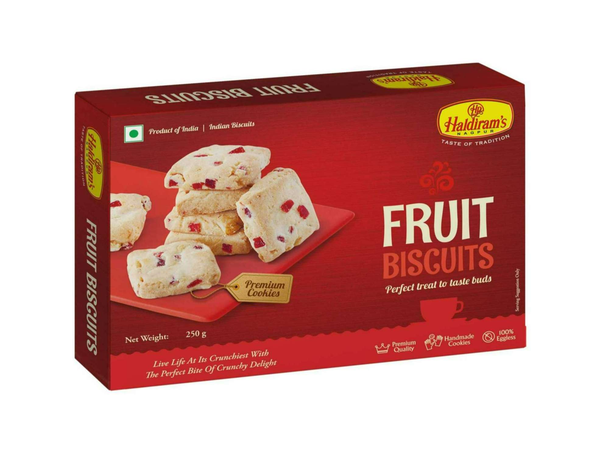 Haldiram's Nagpur Fruit Cookies - 250 gm - Pack of 2