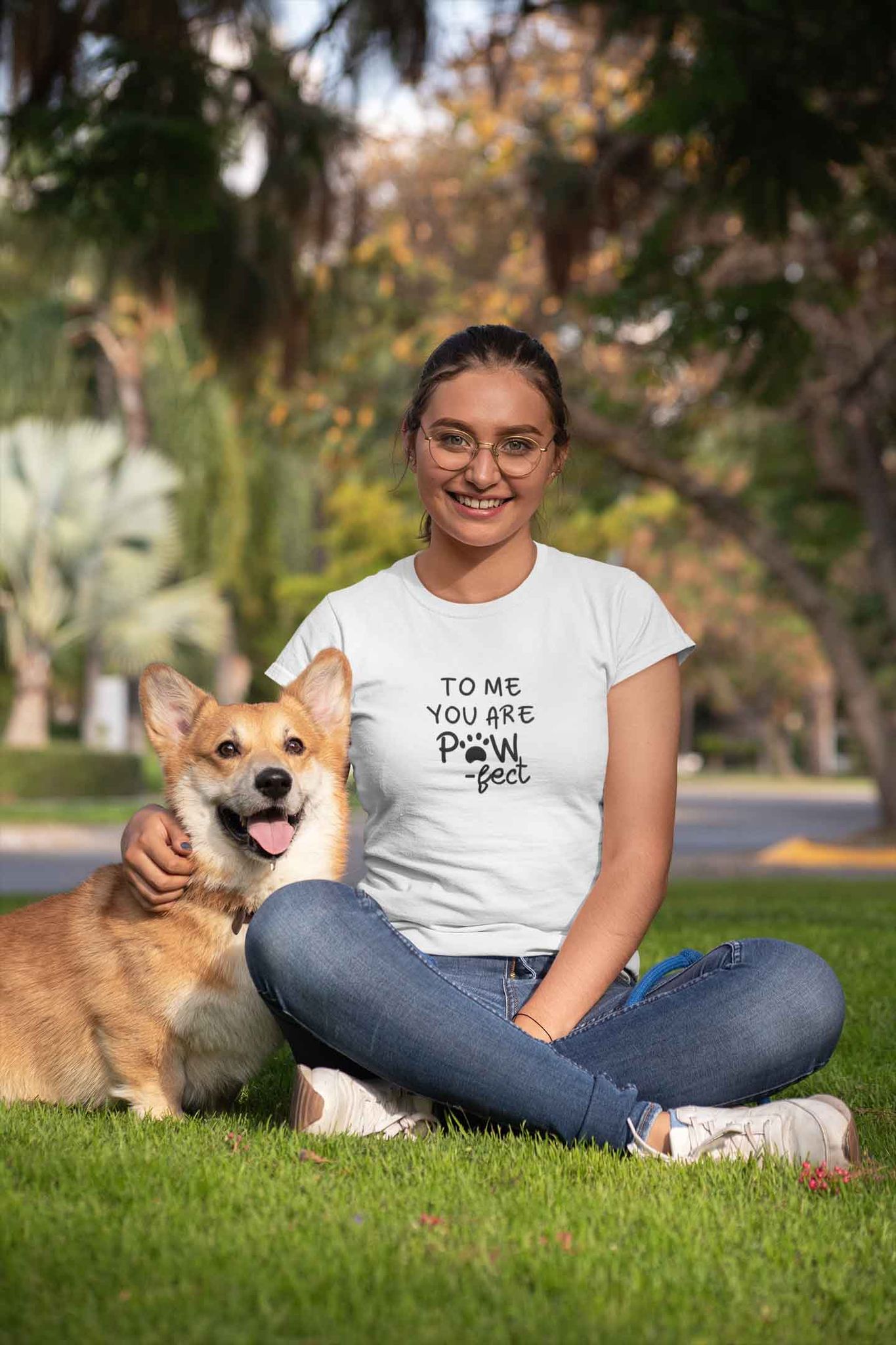 Round Neck T-Shirt (Women) - Pawfect Partner (11 colours)