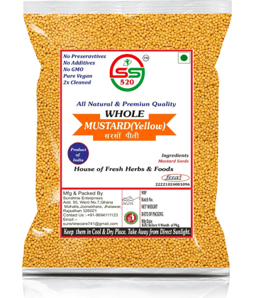 SS520 Yellow Mustard Seeds 100g. Whole Safed Sarson (organic) Pili Sarso 100 gm
